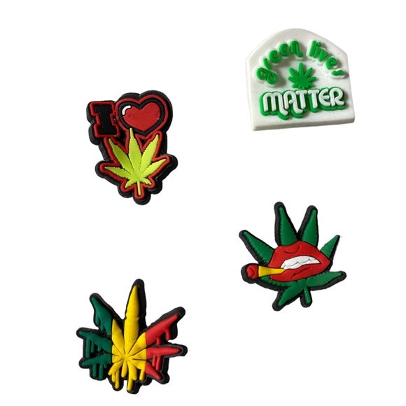 7 pcs weed smoke fun croc charms - Picture 3 of 5